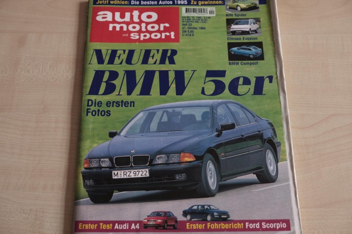 Deckblatt Auto Motor und Sport (22/1994)